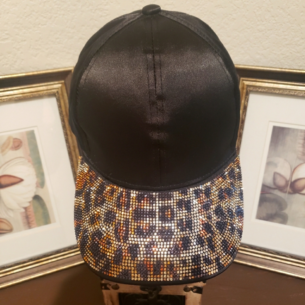 Designer Crystal Satin Hat